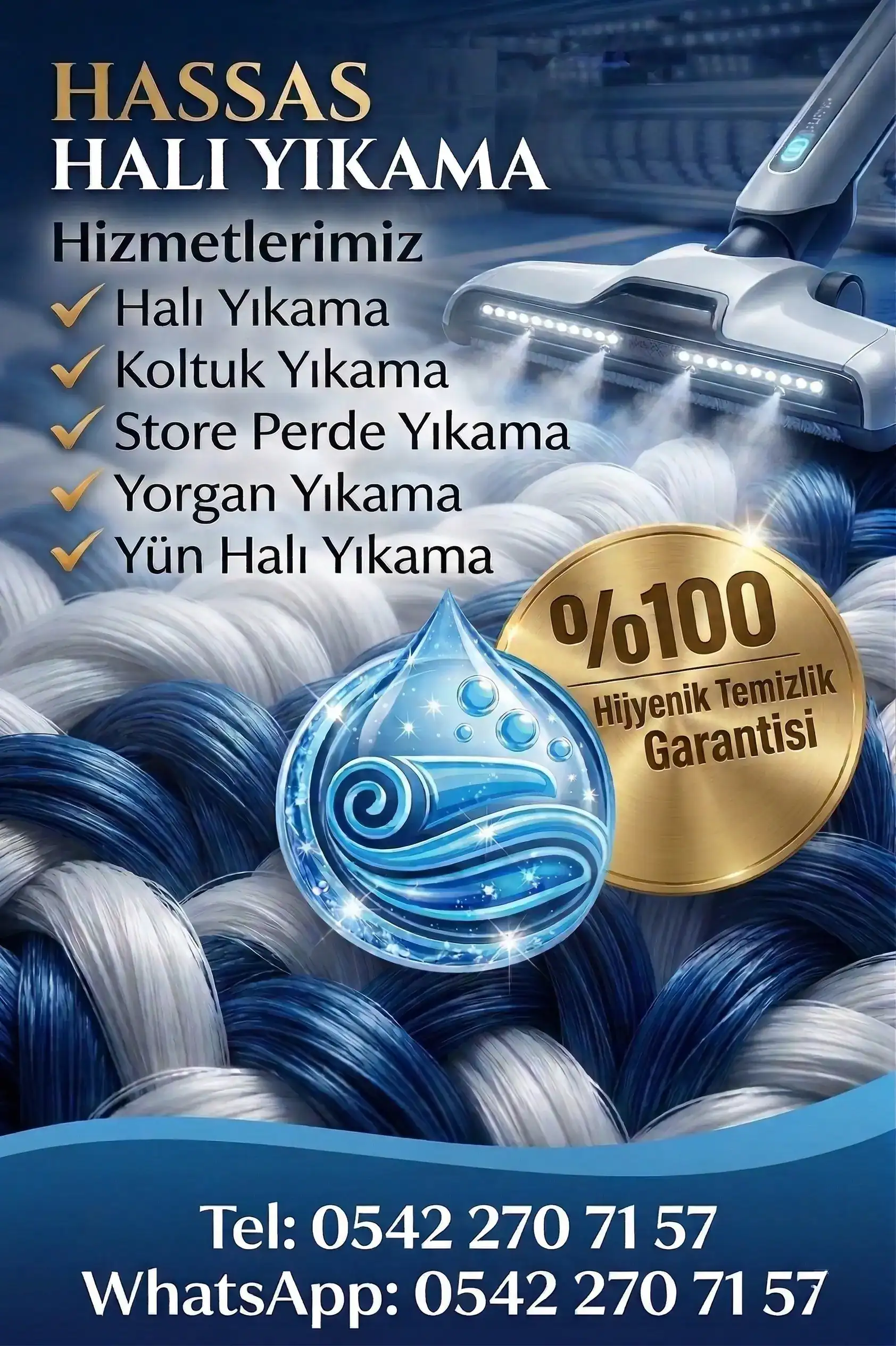Gaziantep Hassas Halı Yıkama Reklam
